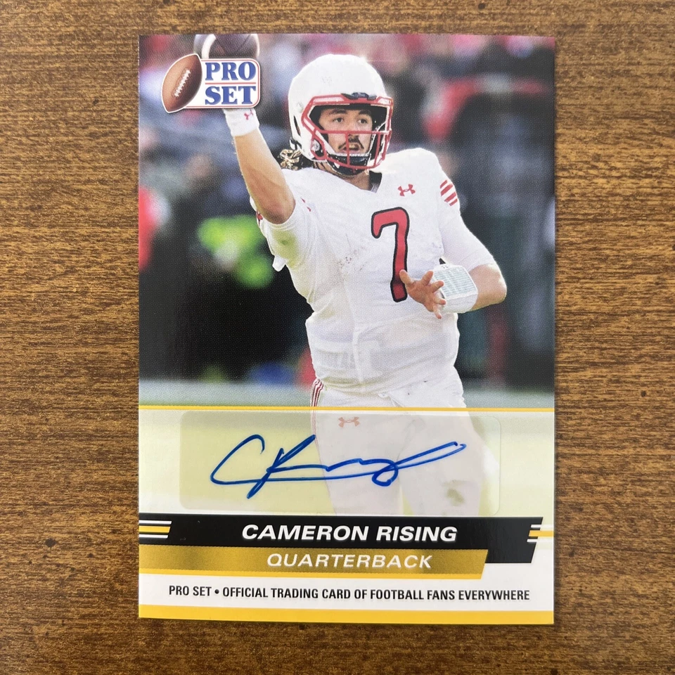 2021 Leaf Pro Set College Auto Gold Cameron Rising #PSA-CR2 Auto Utah - Image 1 of 3