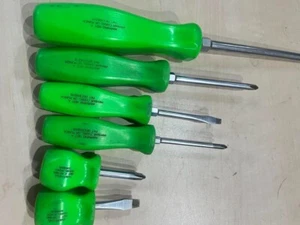 Used Snap-on Tools USA 6pc GREEN Hard Grip Torx Screwdriver Set - Bild 1 von 4