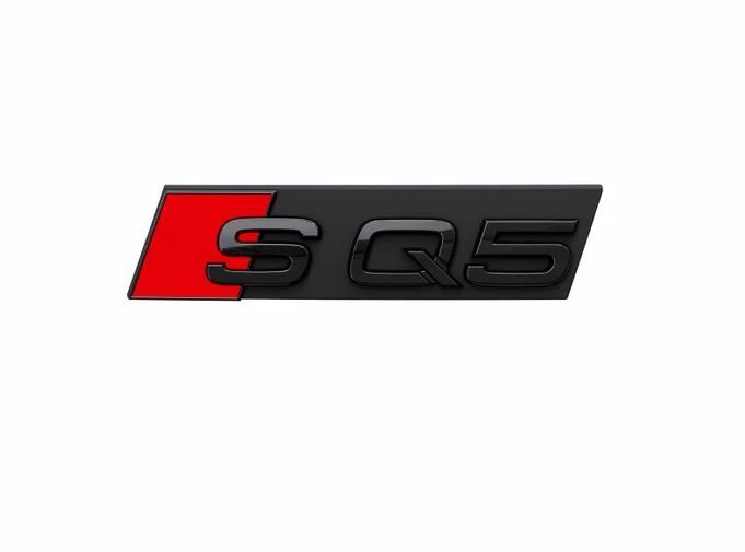 Originale Audi SQ5 Scritta Emblema Logo per Griglia Radiatore Nero 80A071805 - Immagine 1 di 1
