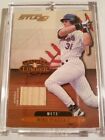 2001 Donruss Studio Mike Piazza Ny Mets Leather & Lumber Game Used Bat Ll-16