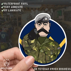 Royal Scots Dragoon Guards Waterproof Sticker, TRF Design - Picture 1 of 6