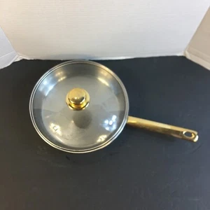 Command Performance Gold Cuisine 18/10 Stainless Steel 10” Skillet w/ Lid - Picture 1 of 9