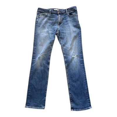 Abercrombie And Fitch Heavy Duty Stretch Distressed Jeans Men’s Size 34 x 32 - Image 1 of 4