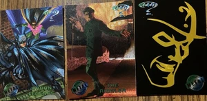 38 Batman Forever Metal Sammelkarten, darunter zwei Hologramme, 1 Goldblaster - Bild 1 von 3