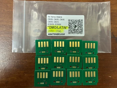 12 Toner Chip (1701 - 1704) for Xerox C8030 C8035 C8045 C8055 C8070 8056 Refill - Image 1 of 4