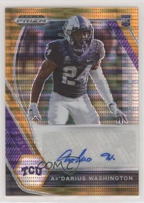2021 Prizm Draft Picks Orange Pulsar /49 Ar’Darius Washington Ar'Darius Auto - Image 1 of 2