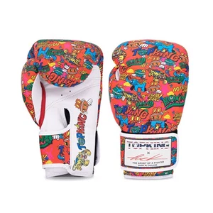 Brand New TKB X PUCK BOXING GLOVES LIMITED EDITION Genuine Leather Red color - Picture 1 of 3
