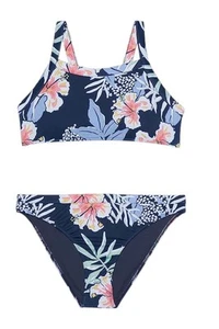Roxy Kids Girl's Island Trip Swimwear Sets Wild Floral - Picture 1 of 2