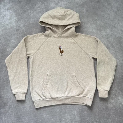Polo Ralph Lauren Big Pony Juvenil Sudadera con Capucha Talla S Bordado Centro Logo Gris Foto 1 de 4