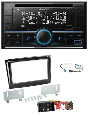 Kenwood CD 2DIN DAB USB MP3 Bluetooth Autoradio für Fiat Doblo ab 2015 piano sch - Bild 1 von 4