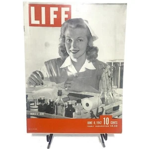 Life Magazine June 8 1942 The US Launches 21 Big Ships on Maritime Day - Picture 1 of 12