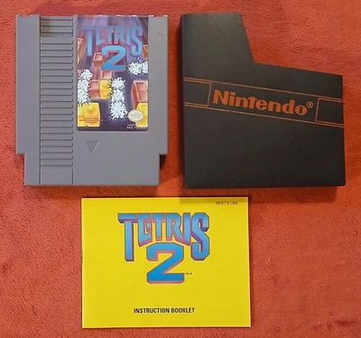 Tetris 2 (1993) w/ Manual Nintendo Entertainment System NES Cleaned Tested - Image 1 of 4
