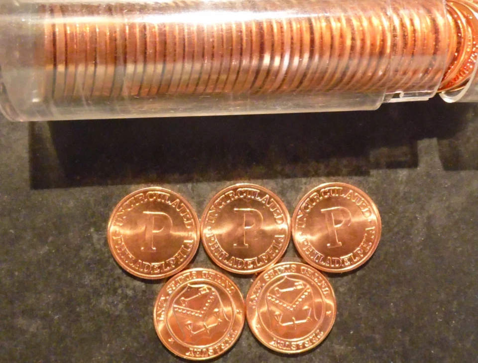 1984 - 1999 US Mint Set Token from Denver/Philly/ Mint / BU 1 Roll(50 coins). - Image 1 of 1