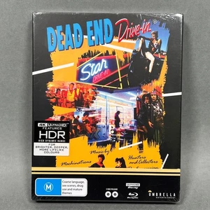 DEAD END DRIVE-IN (1986) 4K UHD Blu-Ray numbered 1363/1750 W/ Slipcover SEALED - Foto 1 di 4