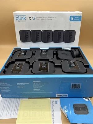 Sistema de 5 cámaras de seguridad Blink XT2 inalámbrico HD WiFi interior/exterior - *BLOQUEADO* Foto 1 de 4