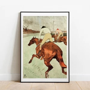 Toulouse-Lautrec The Jockey fine art print vintage poster gallery wall art decor - Picture 1 of 11