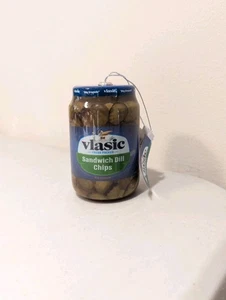 Vlasic Sandwich Dill Pickle Chips 3 Zoll Decoupage Neuheit Weihnachtsschmuck - Bild 1 von 1