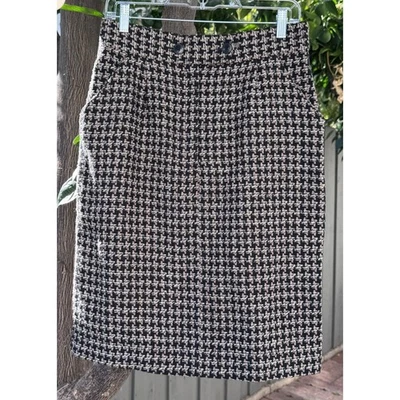 Falda vintage de pata de gallo Diane von Furstenberg de los años 80 - talla 12 (moderna 8-10) Foto 1 de 4