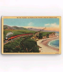 Railroad POSTCARD Lot Southern Pacific Daylight GS4 Original Linen Train 1930s - Picture 1 of 2
