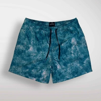 Shorts tingimento sem forro tronco voleio verde azul mercúrio tamanho médio (M) - Imagem 1 de 2