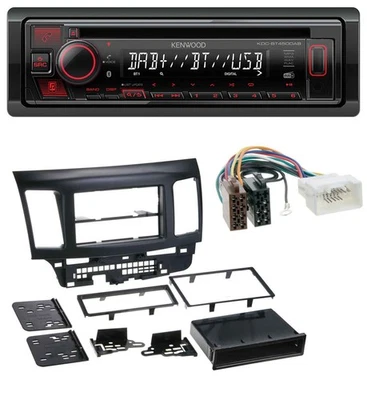 Kenwood MP3 CD USB Bluetooth DAB Autoradio für Mitsubishi Evo Lancer (ab 2008) - Bild 1 von 4