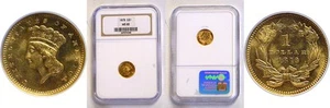 1879 $1 One Dollar Gold Coin NGC MS-65 - Picture 1 of 3