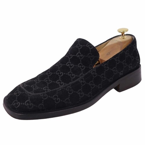 Gucci mocassini mocassino modello GG scarpe pelle scamosciata uomo 42E usati MOLO 0