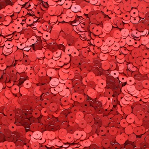 LENTEJUELAS PLANAS DE LENTEJUELAS DE 4 mm ~ Lentejuelas ESCARCHA DE SEDA ROJA mate ricas ~ Hechas en EE. UU. - Imagen 1 de 2
