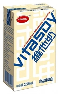 Vitasoy Original Soy Milk Non GMO For Vegan and Vegetarian 8.45 Fl Oz ( 24 Pack) - Image 1 of 3