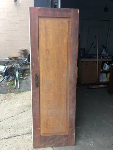 c1820/30 grain painted pantry door GORGEOUS color original hardware 72” x 23” Cover