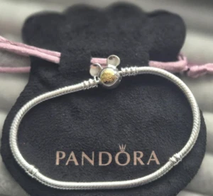 Disney Pandora 100 Years Bracelet, Mickey Clasp, 17 cm – Limited Edition - Picture 1 of 9