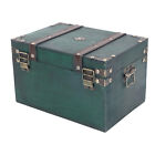 (XL Box With Key Lock)Large Vintage Storage Box With Lock Premium Wood And