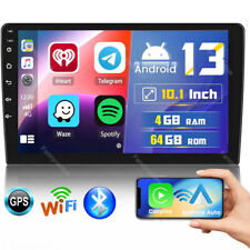 4+64GB 10.1" 2DIN Android 13 Car Stereo Carplay GPS Navi WiFi Touch Screen Radio