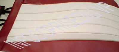 FIAT 1100 D COPRISEDILI COMPLETI LINEA BICOLORE BORDEAUX LUCIDO e BIANCO Foto 1 de 4