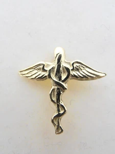 Ordine dei Farmacisti : Spilla da giacca in Oro Giallo 18 Kt - Caduceo Farmacia - Picture 1 of 8