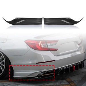 YOFER para Honda Accord 2018-2022 ABS negro difusor trasero embellecedor lateral embellecedor EE. UU. - Imagen 1 de 10