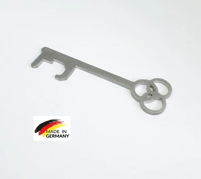 MBM-METALL Flaschenöffner aus Edelstahl Schlüsselanhänger Bieröffner Bier Opener geschenk