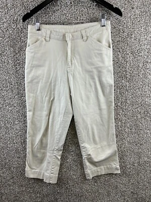 Sonoma Cropped Chino Pants Women's Size 6 Tan Straight Leg Chinos Stretch - Image 1 of 4