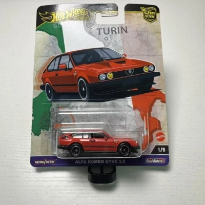 Красная Alfa Romeo GTV6 3.0 Hot Wheels Premium 2024 HW Car Culture World Tour 1:5 - Изображение 1 из 4