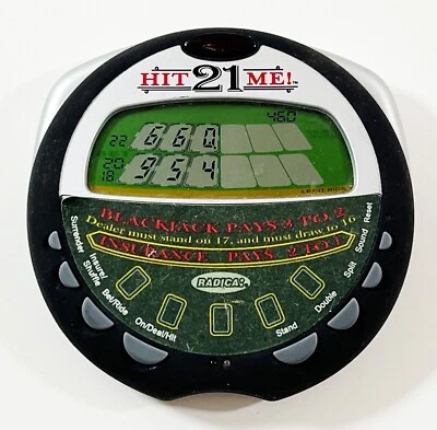 Tapa de fieltro sensor de movimiento electrónico de viaje Hit Me 21 Radica portátil Blackjack Foto 1 de 4