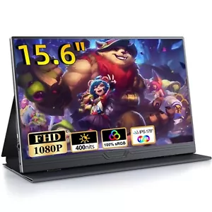 Portable Monitor 15,6 Zoll Tragbarer Mobiler IPS Bildschirm FHD1920*1080 HDR - Bild 1 von 7