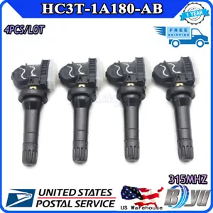 4PCS TPMS HC3T-1A180-AB Tire Pressure Sensor NEW For 2017-2019 Ford F-250 315MHz - Picture 1 of 16