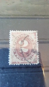 US stamp 1879 Postage Due 2c brown FU - Picture 1 of 1