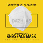?Individually Wrapped?50/100Pcs 4 Layer Kn95 Disposable Face Mask Headband Style