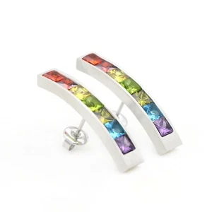 KURFÜRST 9005 Mischquadrat Swarovski Edelstein Rainbow TCM " Magnetschmuck -4you - Bild 1 von 3