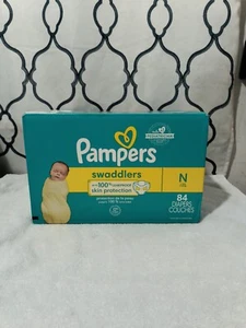 Pampers Swaddlers Active Baby Diapers Newborn 84 Count - Picture 1 of 6
