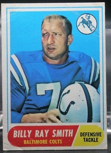 Billy Ray Smith (Colts/Arkansas Razorbacks) - 1968 Topps #22 (G-VG)