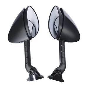 Black Rear View Side Mirrors For Kawasaki Ninja ZX14R ZX14 ZZR1400 2006-2023 - Picture 1 of 10