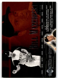 2002 UPPER DECK PIECE OF HISTORY BILL MAZEROSKI PITTSBURGH PIRATES #84 - Picture 1 of 2