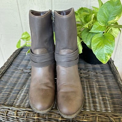 Botas Chaps Ralph Lauren Gari para mujer talla 8,5 B marrón oscuro botín clásico Foto 1 de 4